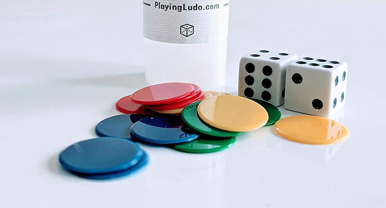 Foto 5 | Juego De Mesa De Ludo Con Tapa De Cristal, 16 Fichas Y 2 Dados - Venta Internacional.