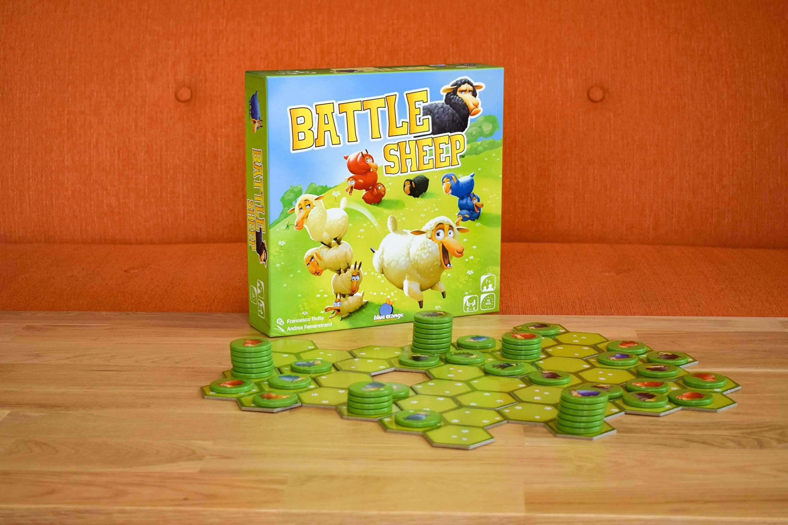 Foto 3 pulgar | Juego De Mesa Blue Orange Battle Sheep Hex Area Control 2-4 Jugadores - Venta Internacional.