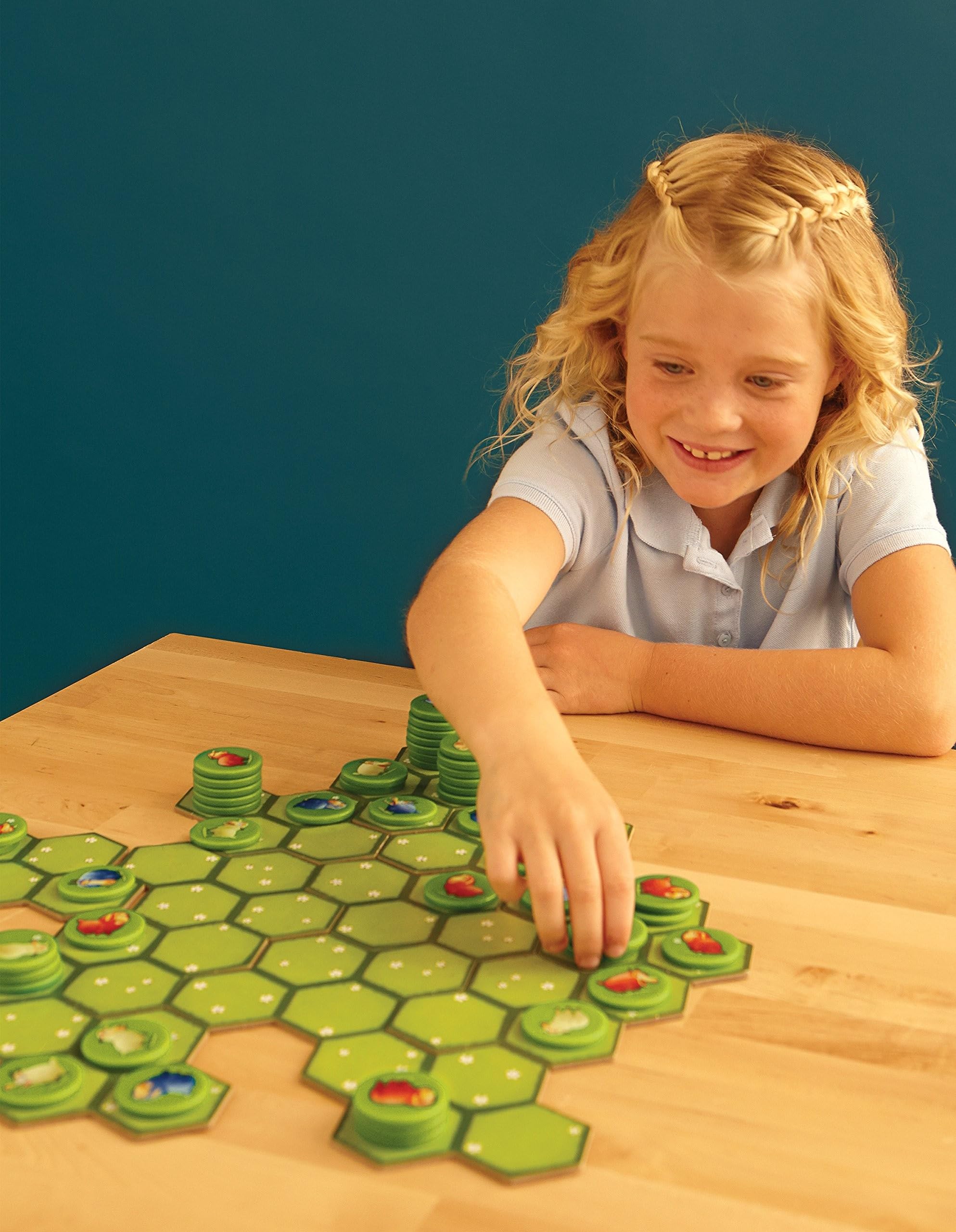 Foto 4 | Juego De Mesa Blue Orange Battle Sheep Hex Area Control 2-4 Jugadores - Venta Internacional.