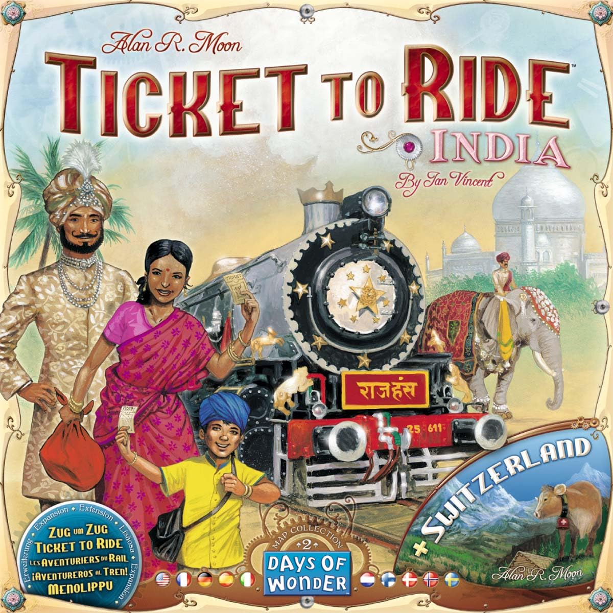 Boleto De Juego De Mesa Para Ride India + Switzerland Expansion - Venta Internacional.