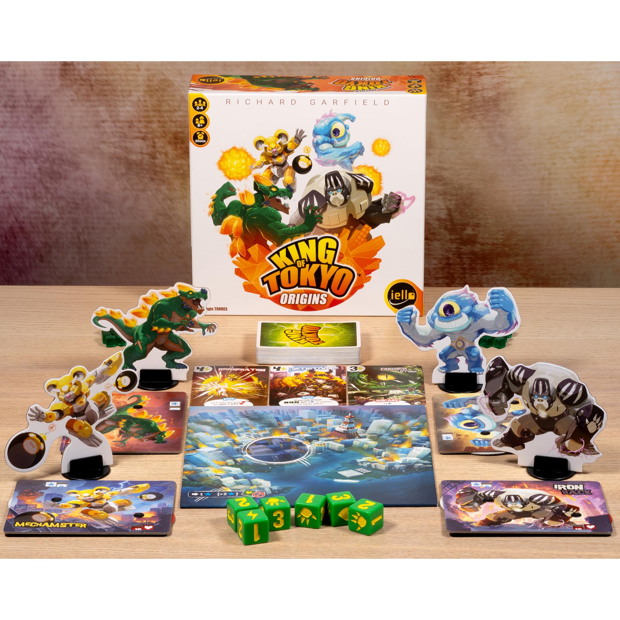 Foto 4 pulgar | Juego De Mesa Iello King Of Tokyo Origins Family 8+ Years - Venta Internacional.