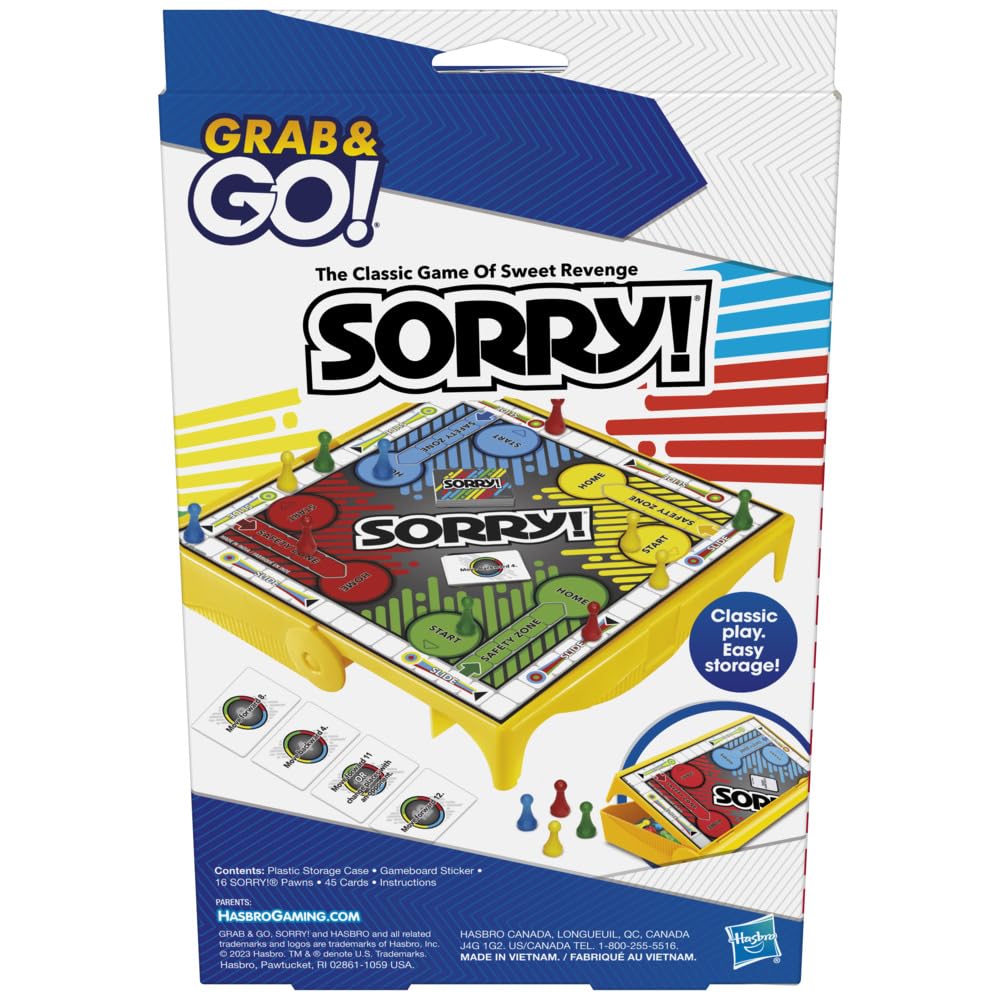 Foto 4 pulgar | Juego De Mesa Hasbro Gaming ¡lo Siento! ¡llévala Y Llévala, Tamaño Viaje - Venta Internacional.