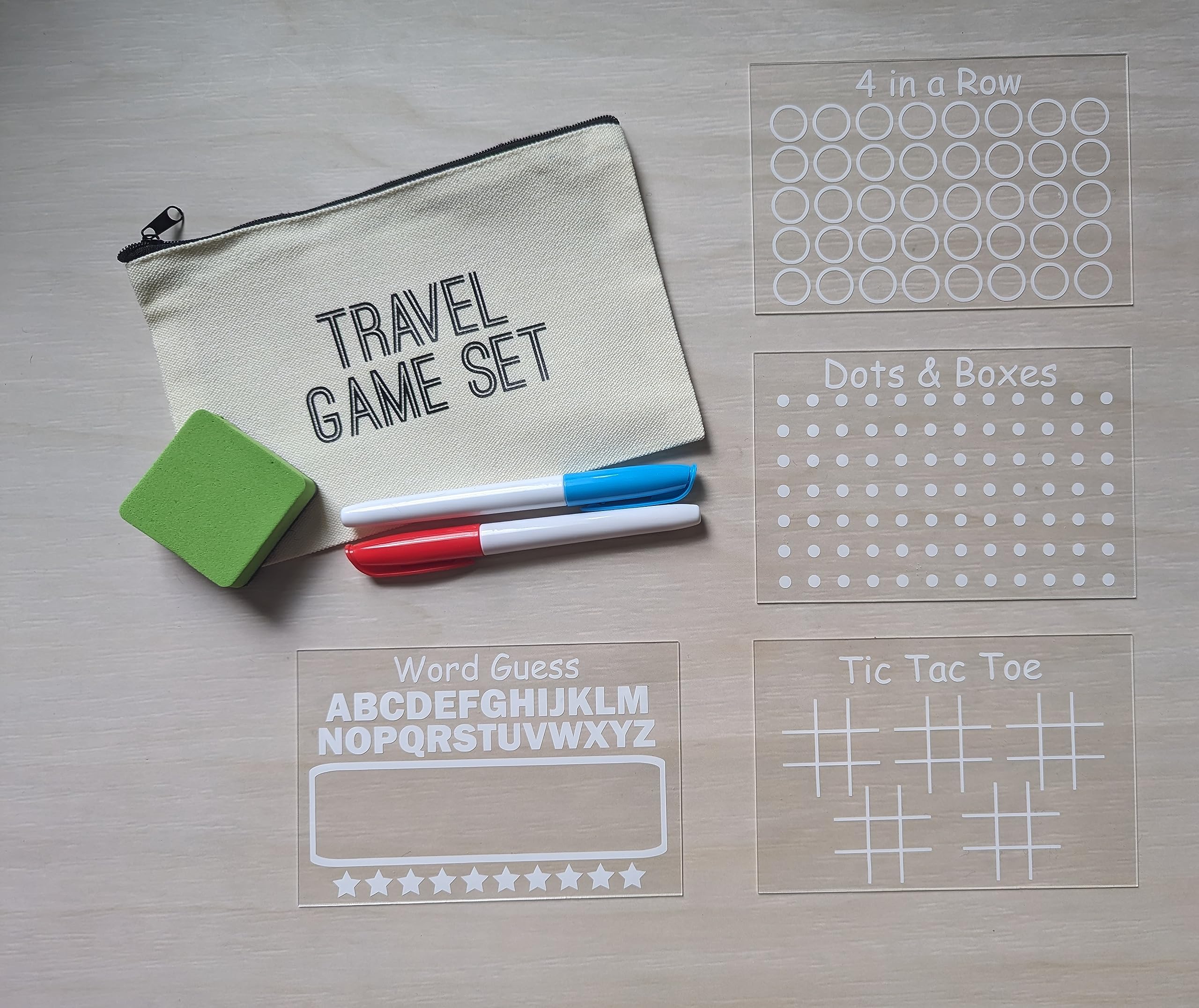 Foto 3 pulgar | Set De Juegos De Viaje Para Niños, Juegos Reutilizables De Borrado En Seco, Paquete De 4 - Venta Internacional.