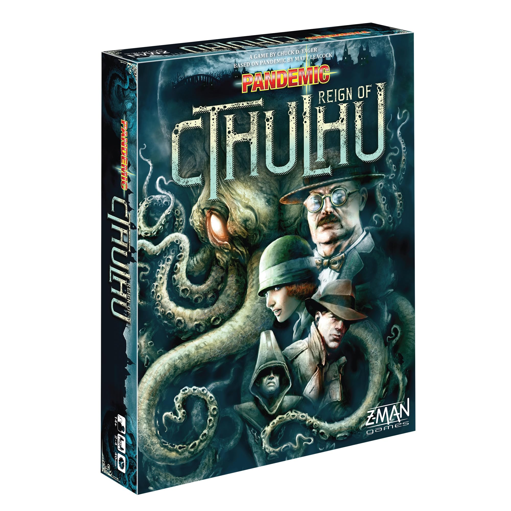 Foto 2 pulgar | Juego De Mesa Pandemic Reign Of Cthulhu Z-man Games Para Mayores De 14 Años - Venta Internacional.