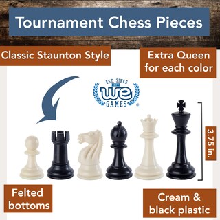 Foto 3 | Set De Ajedrez Con Tablero Verde, Torneo Con Mejor Relación Calidad-precio De We Games - Venta Internacional.