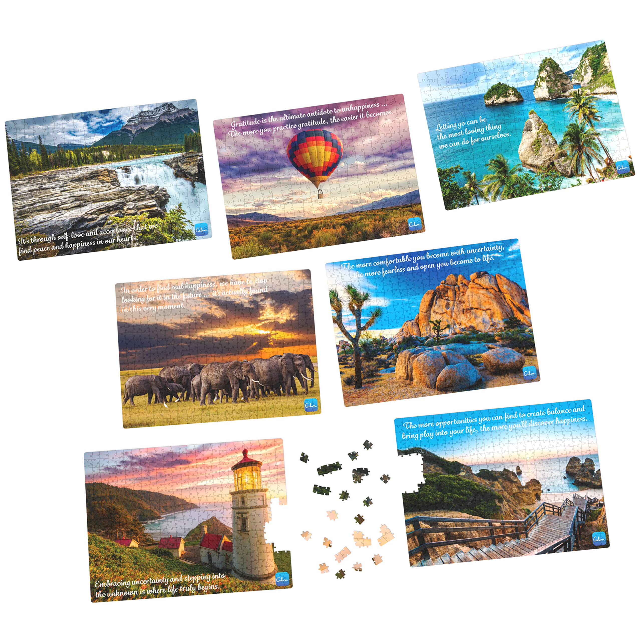 Foto 2 pulgar | Puzzle Collection Spin Master Calm App, 300 Piezas Y 500 Piezas - Venta Internacional.