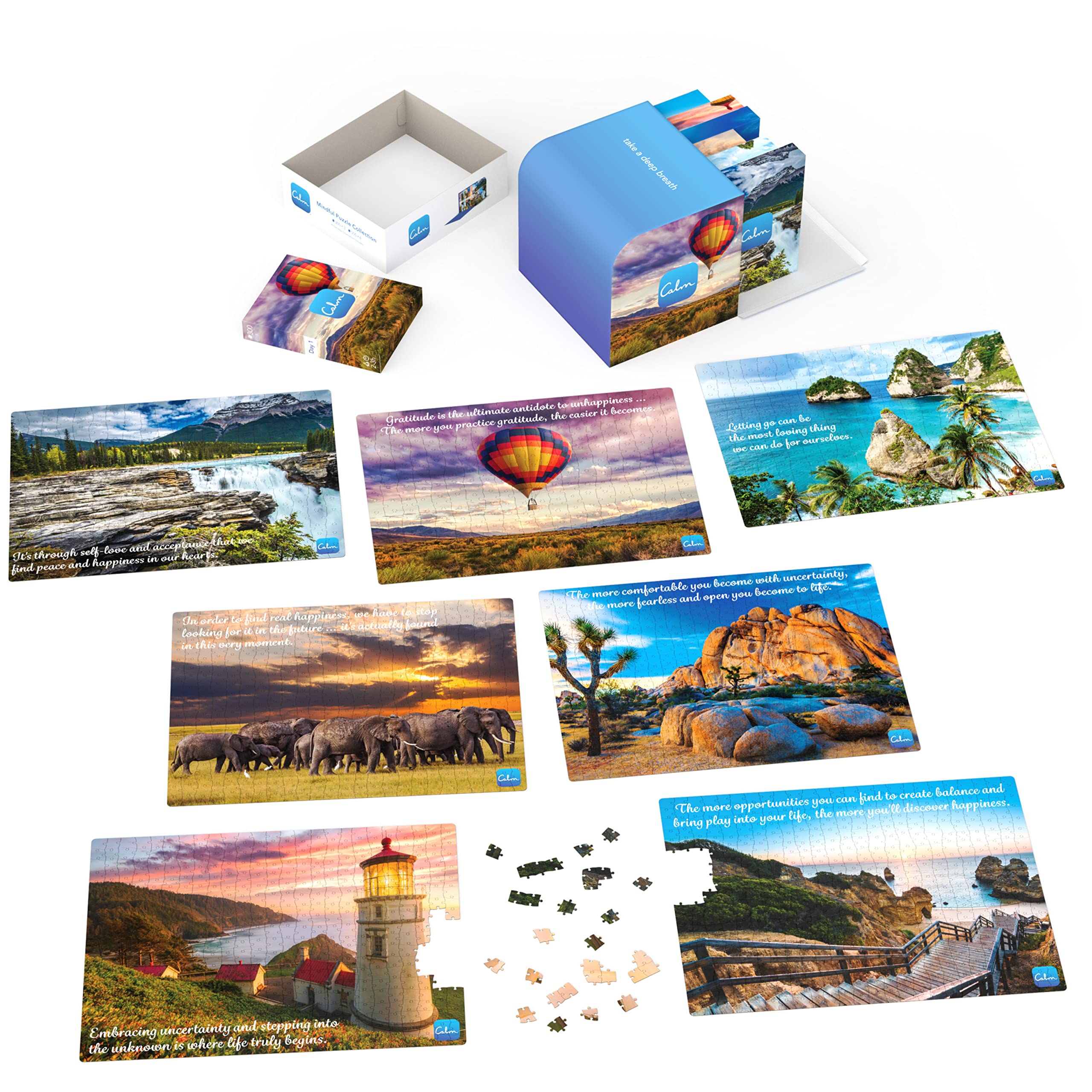 Foto 4 pulgar | Puzzle Collection Spin Master Calm App, 300 Piezas Y 500 Piezas - Venta Internacional.