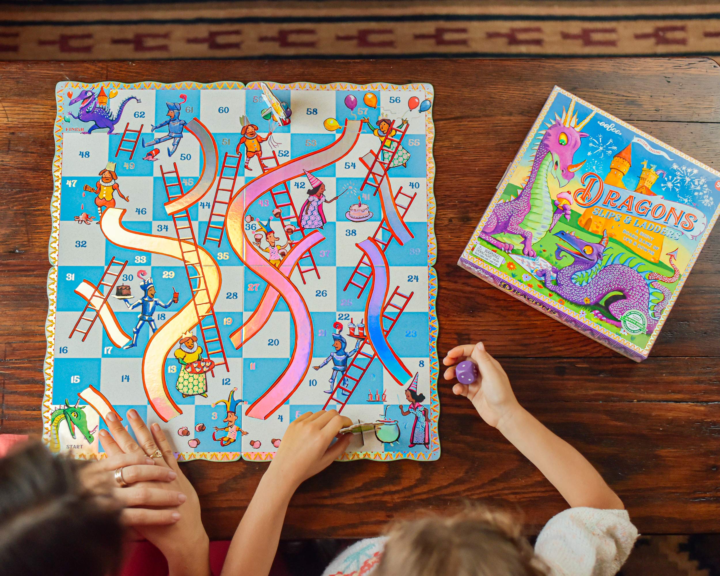 Foto 5 pulgar | Juego De Mesa Eeboo Dragons Slips & Ladders Kids 5+ Years - Venta Internacional.