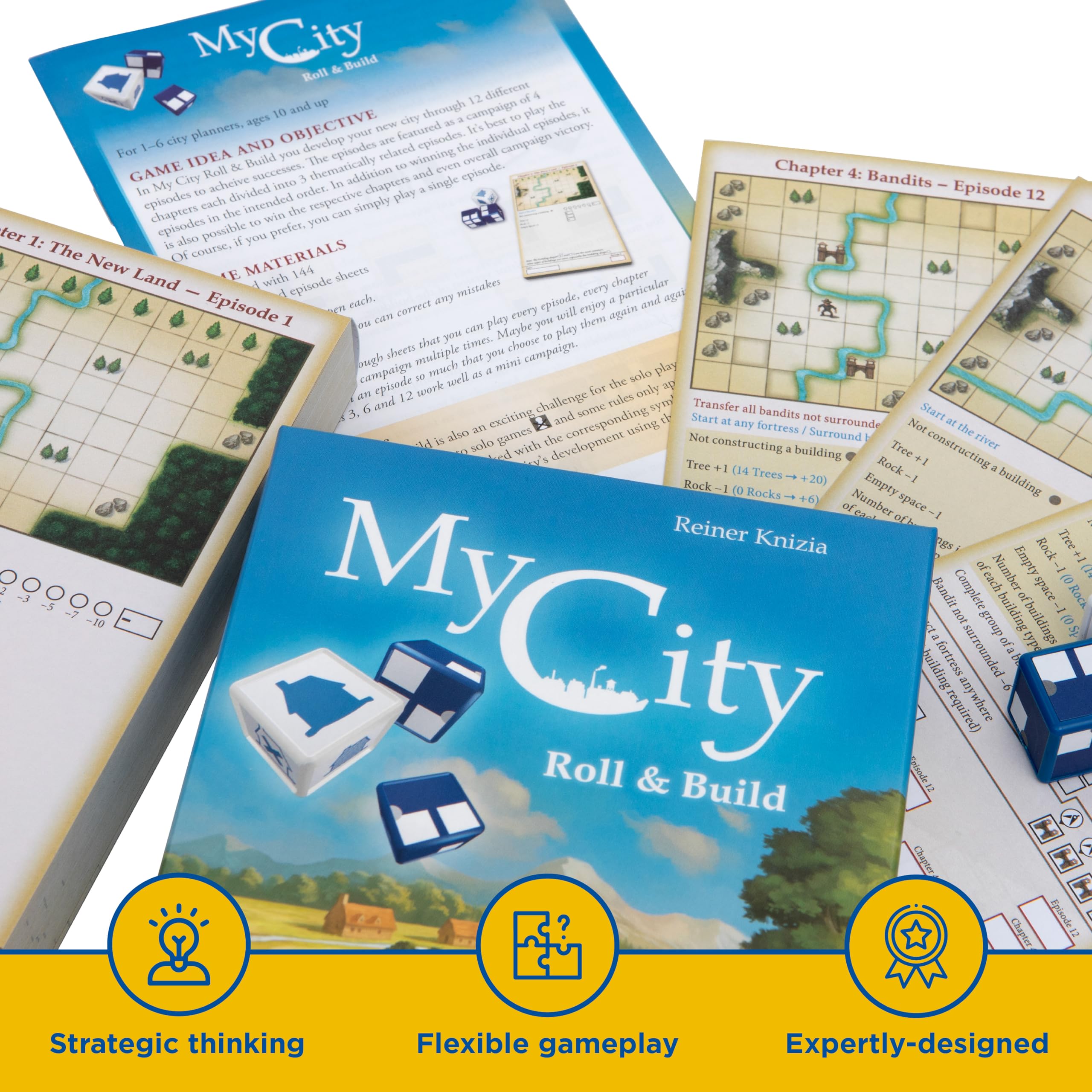 Foto 7 pulgar | Juego De Mesa Thames & Kosmos My City Roll And Build De 1 A 6 Jugadores - Venta Internacional.