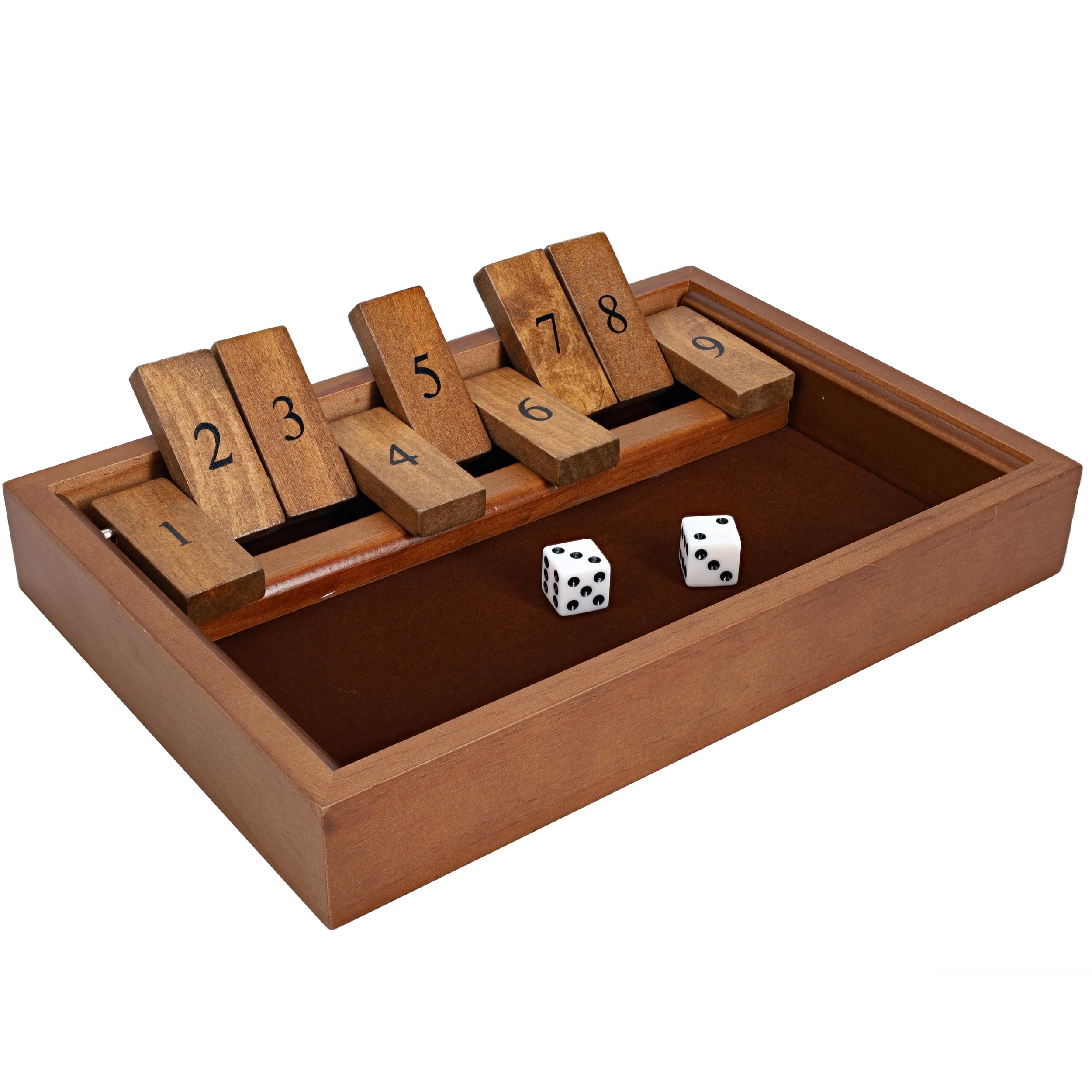 Foto 2 pulgar | Juego De Mesa We Games Shut The Box De Madera Con 9 Números - Venta Internacional.