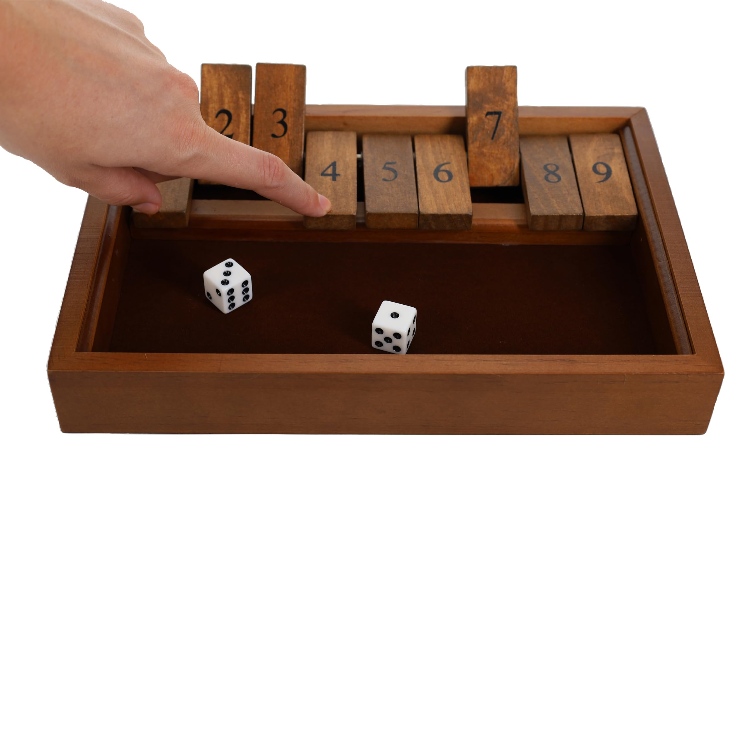 Foto 5 pulgar | Juego De Mesa We Games Shut The Box De Madera Con 9 Números - Venta Internacional.