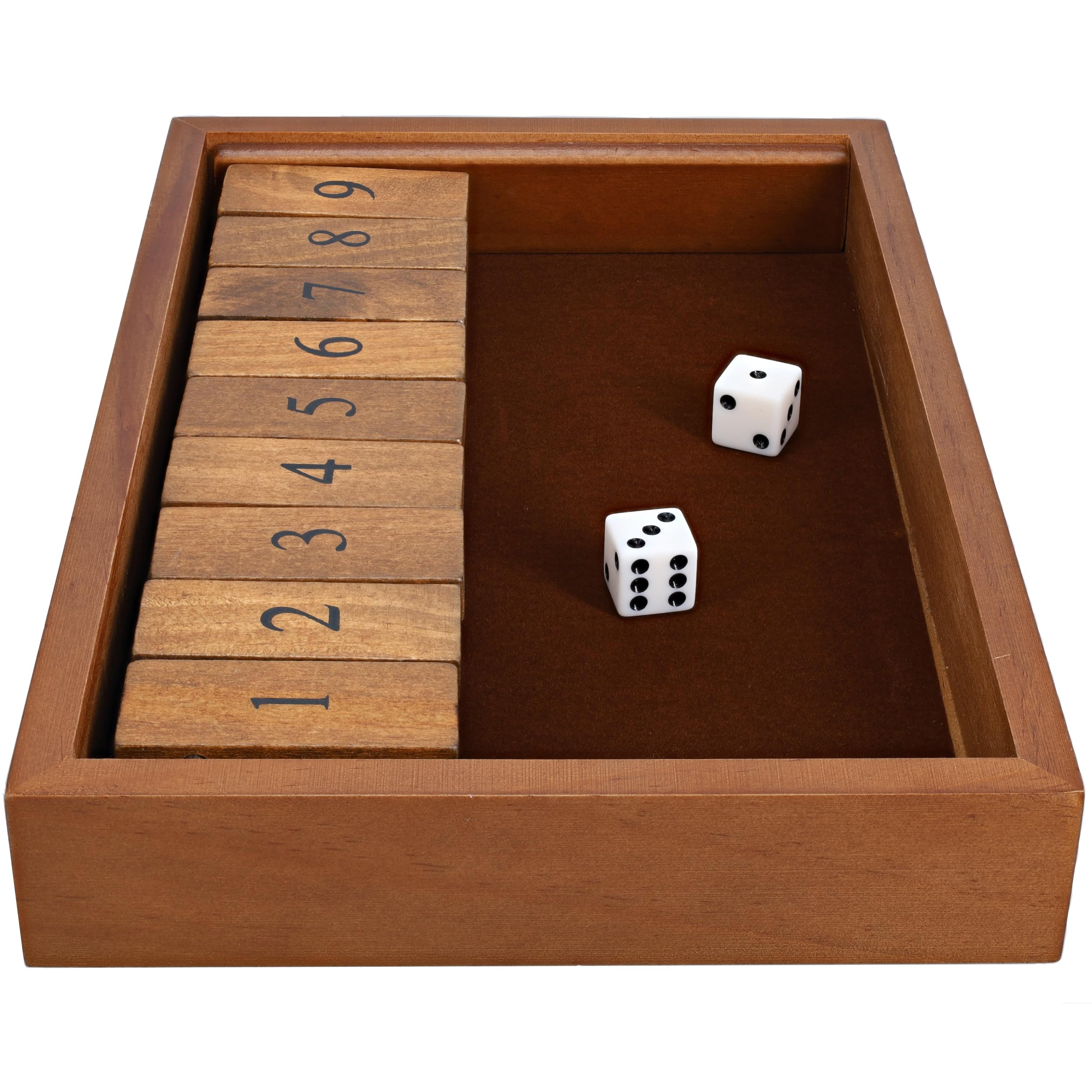 Foto 7 pulgar | Juego De Mesa We Games Shut The Box De Madera Con 9 Números - Venta Internacional.