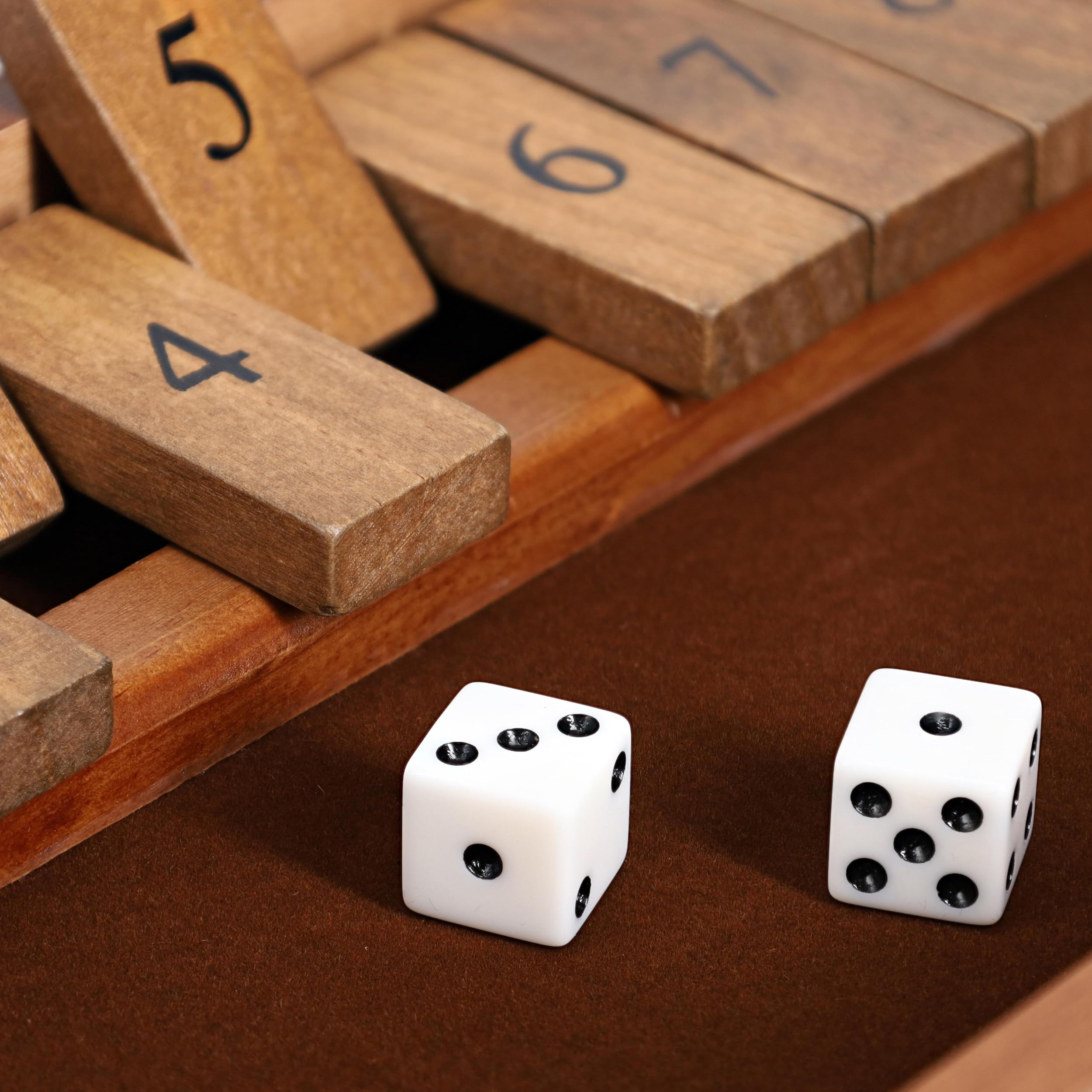Foto 8 pulgar | Juego De Mesa We Games Shut The Box De Madera Con 9 Números - Venta Internacional.