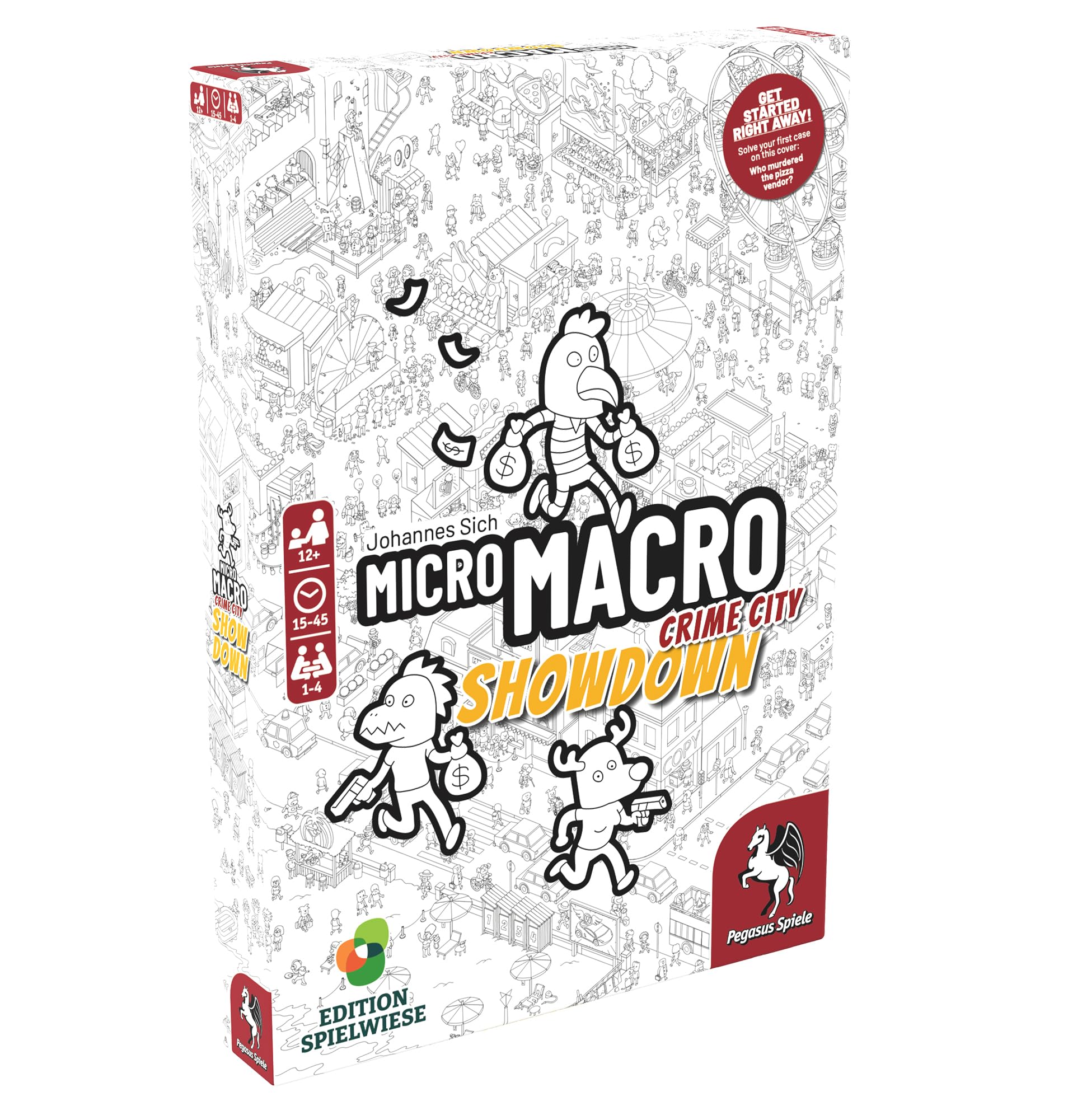 Juego De Mesa Pegasus Spiele Micro Macro Crime City: Showdown - Venta Internacional.