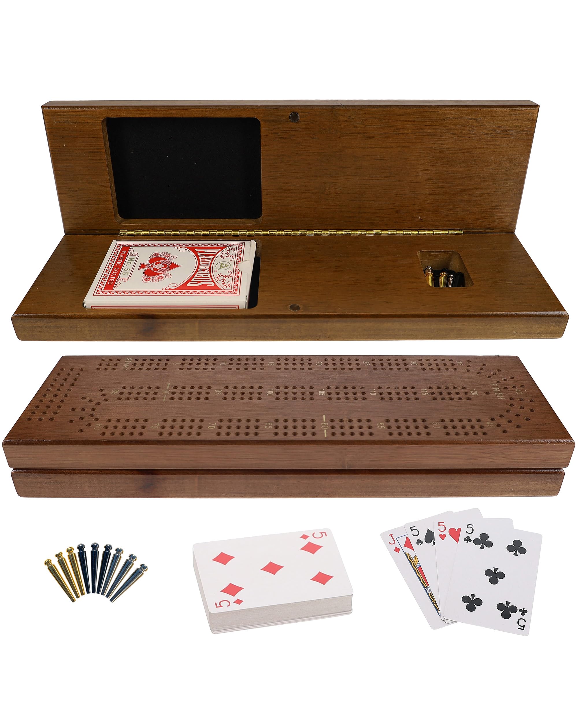 Foto 2 pulgar | Juego De Cribbage Board We Games Con Cartas Y Pinzas - Venta Internacional.