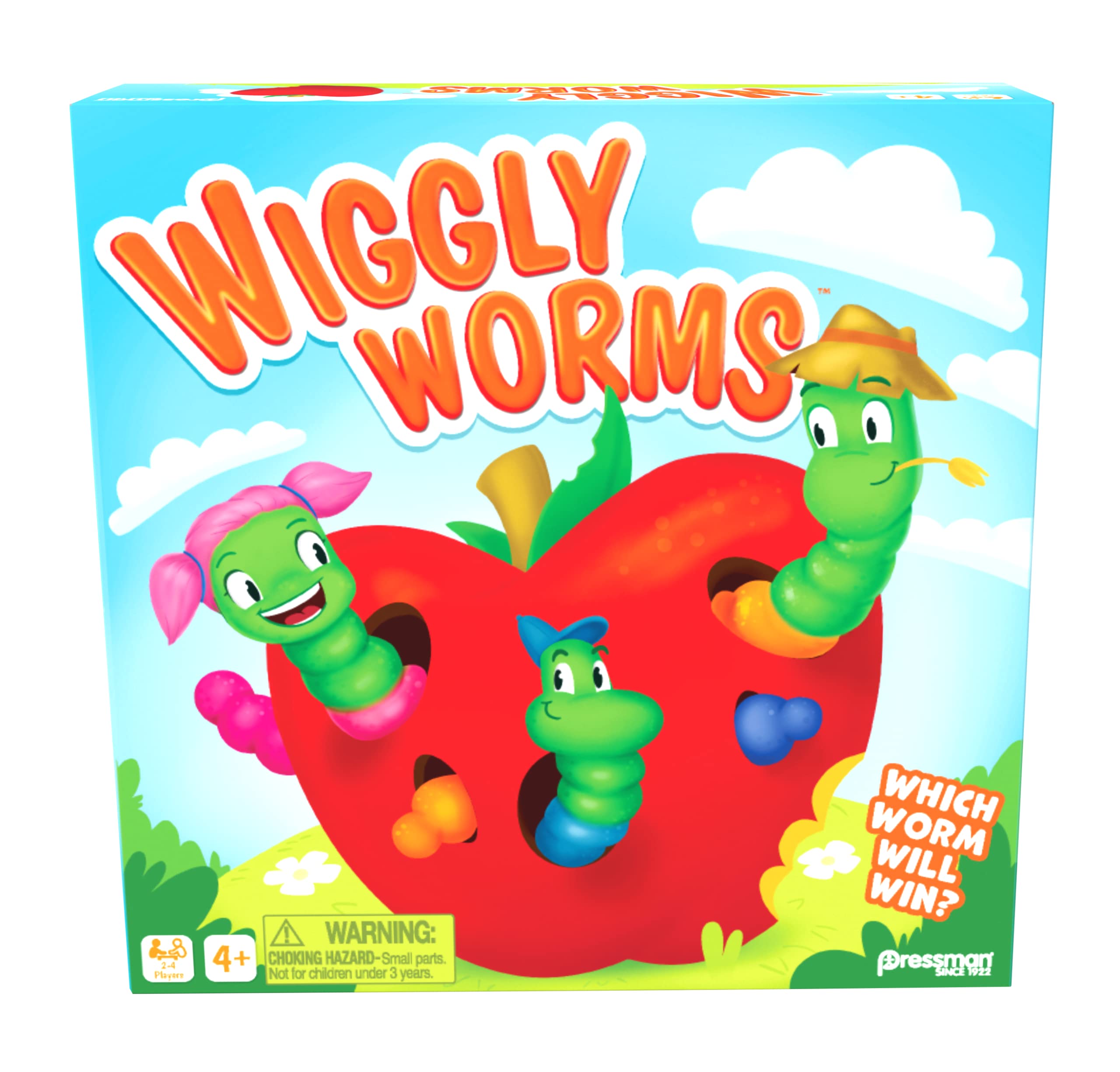 Game Pressman Wiggly Worms Color Matching Memory Para Más De 4 Años - Venta Internacional.