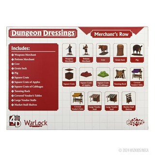 Foto 2 | Aderezos Para Mazmorras Wizkids Merchant's Row 4d Para Miniaturas - Venta Internacional.