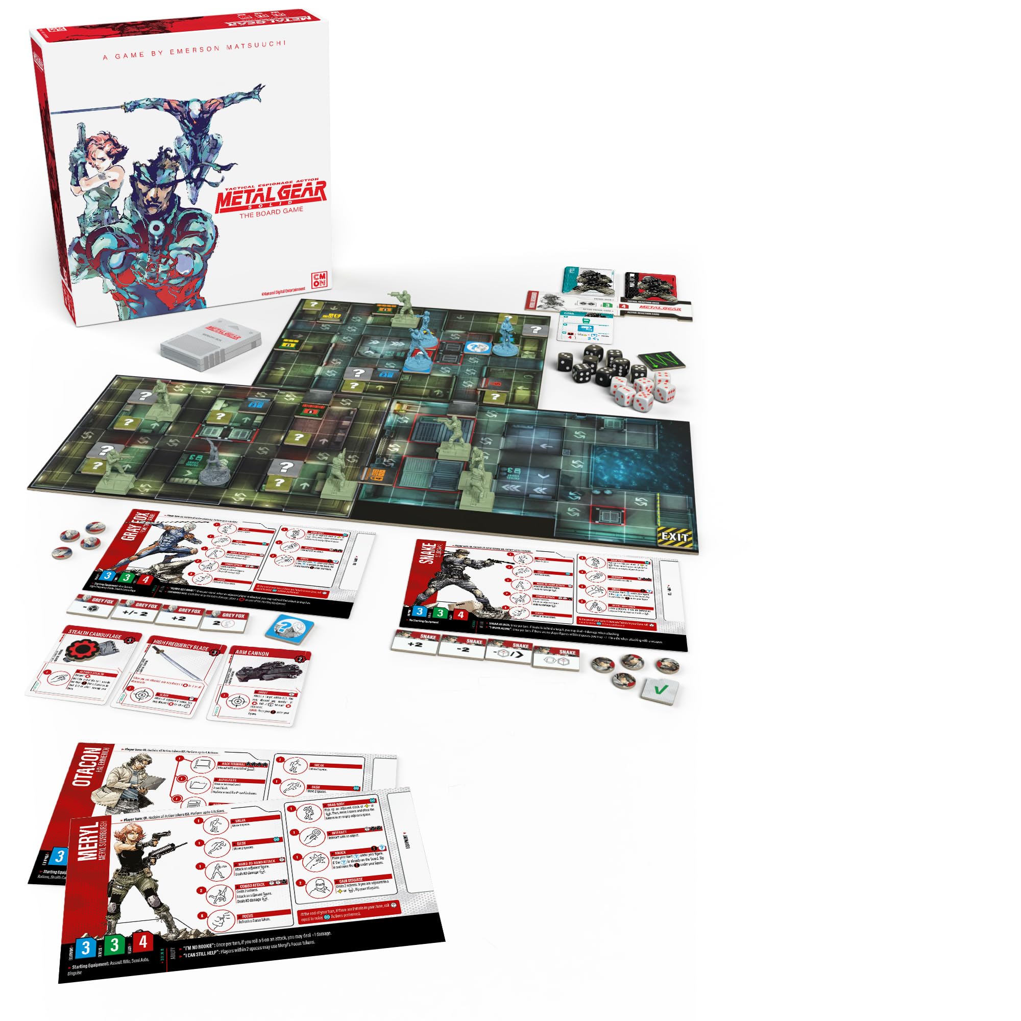 Foto 3 pulgar | Juego De Mesa Metal Gear Solid Stealth Strategy 14+ Ages Cmon - Venta Internacional.