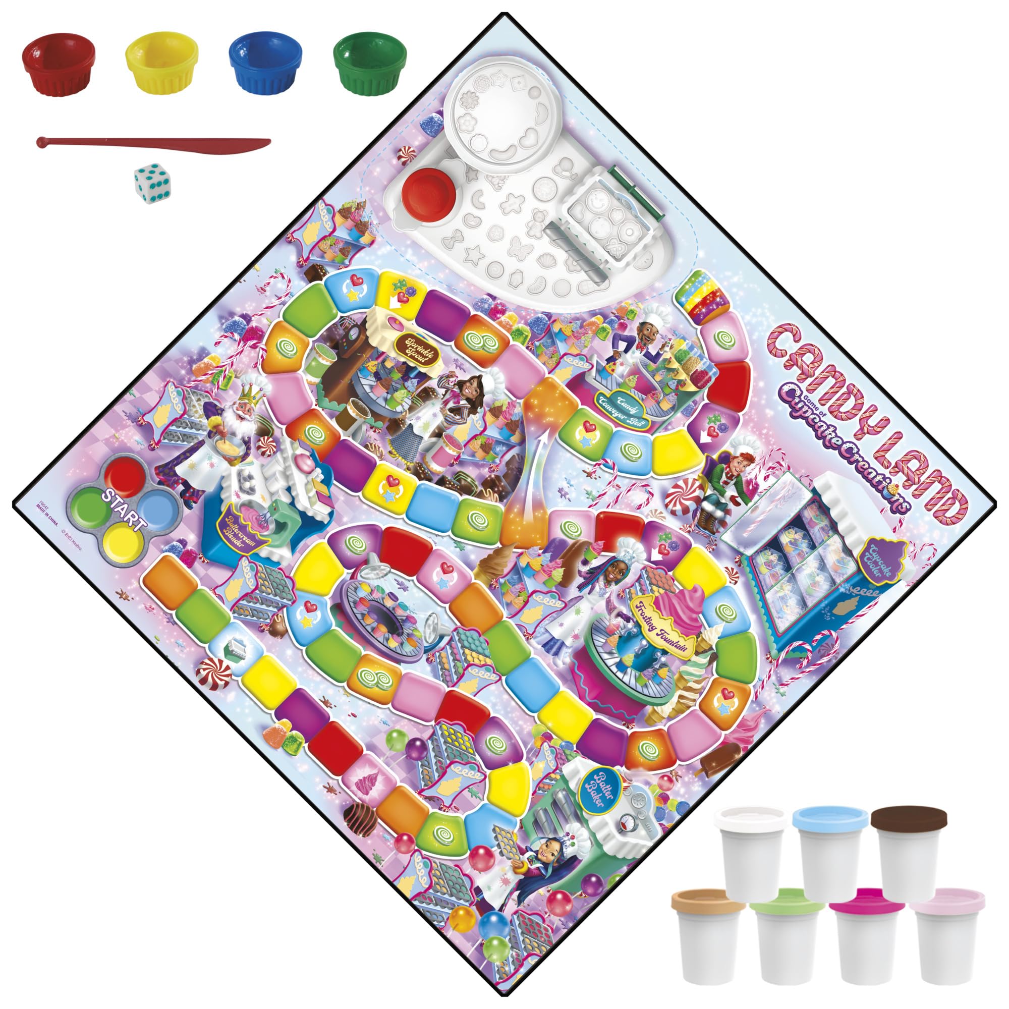 Foto 6 pulgar | Juego De Mesa Hasbro Gaming Candy Land Cupcake Creations Kids - Venta Internacional.