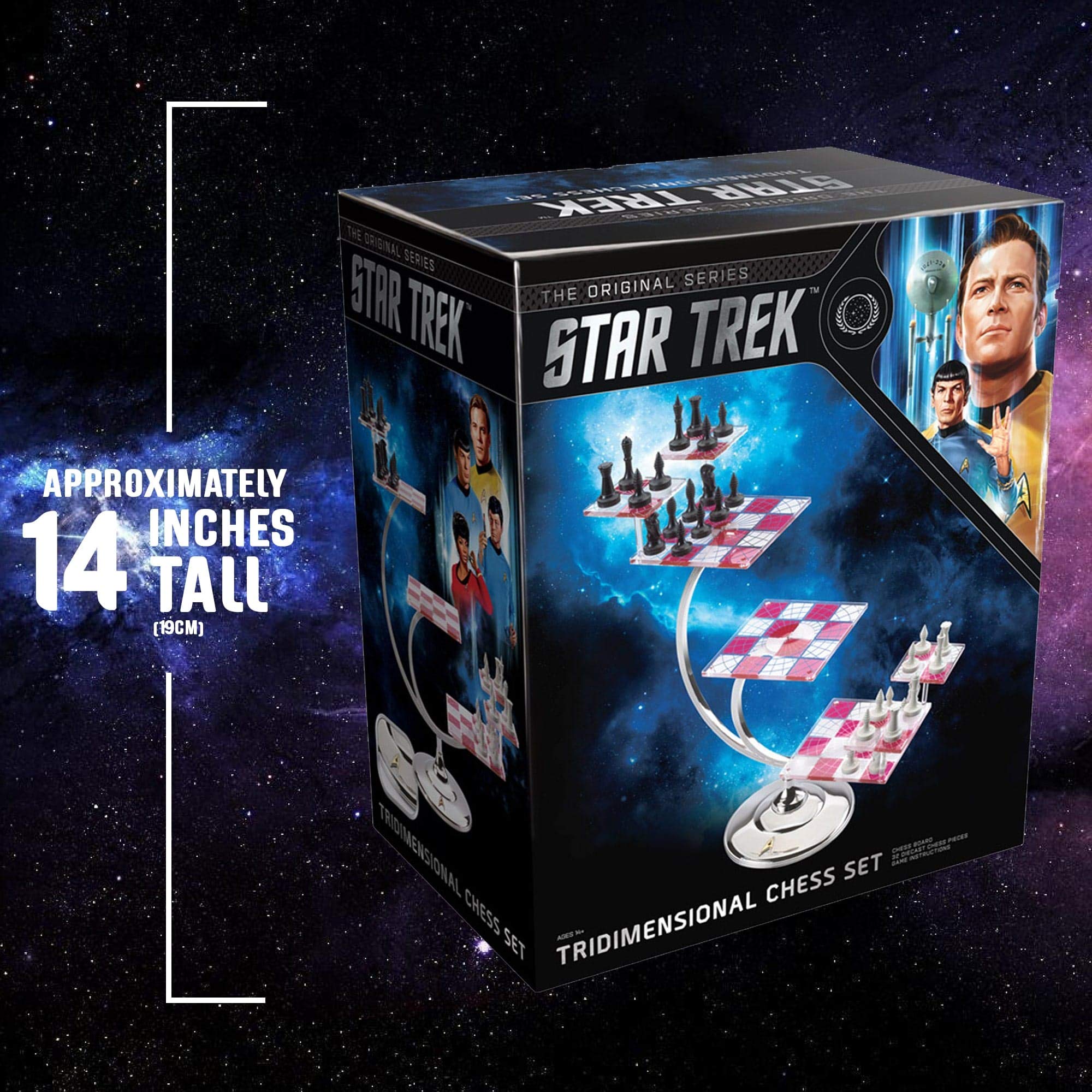 Foto 5 pulgar | Set De Ajedrez The Noble Collection Star Trek Tridimensional - Venta Internacional.