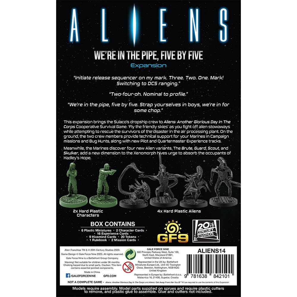 Foto 7 | Set De Expansión Gale Force Nine Aliens Estamos En Camino - Venta Internacional.