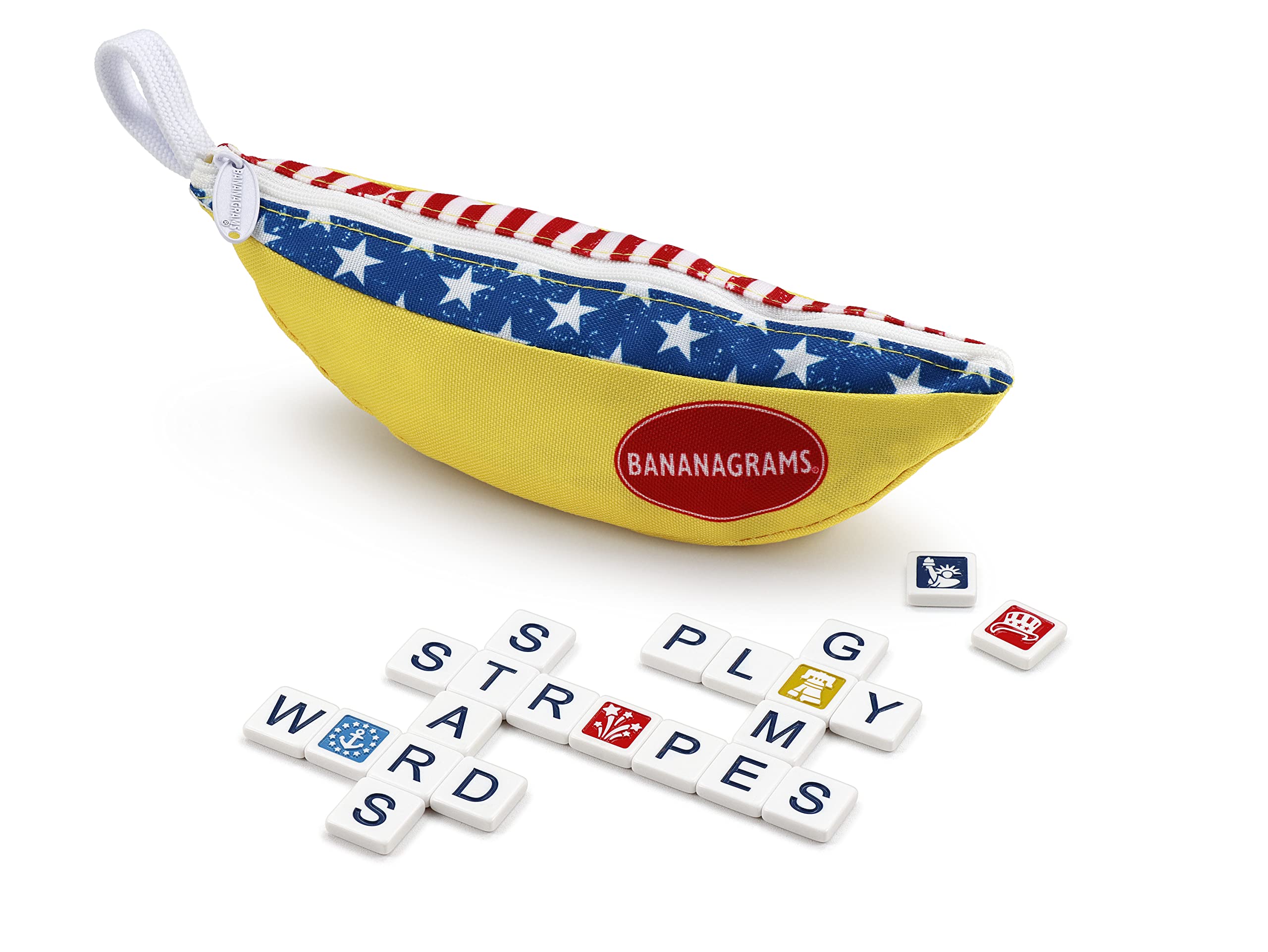 Foto 3 pulgar | Juego De Mesa Bananagrams, Edición Temática De Estrellas Y Rayas - Venta Internacional.