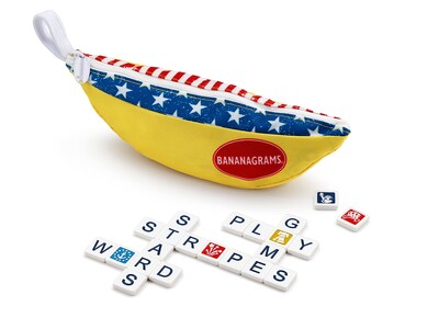 Foto 2 | Juego De Mesa Bananagrams, Edición Temática De Estrellas Y Rayas - Venta Internacional.