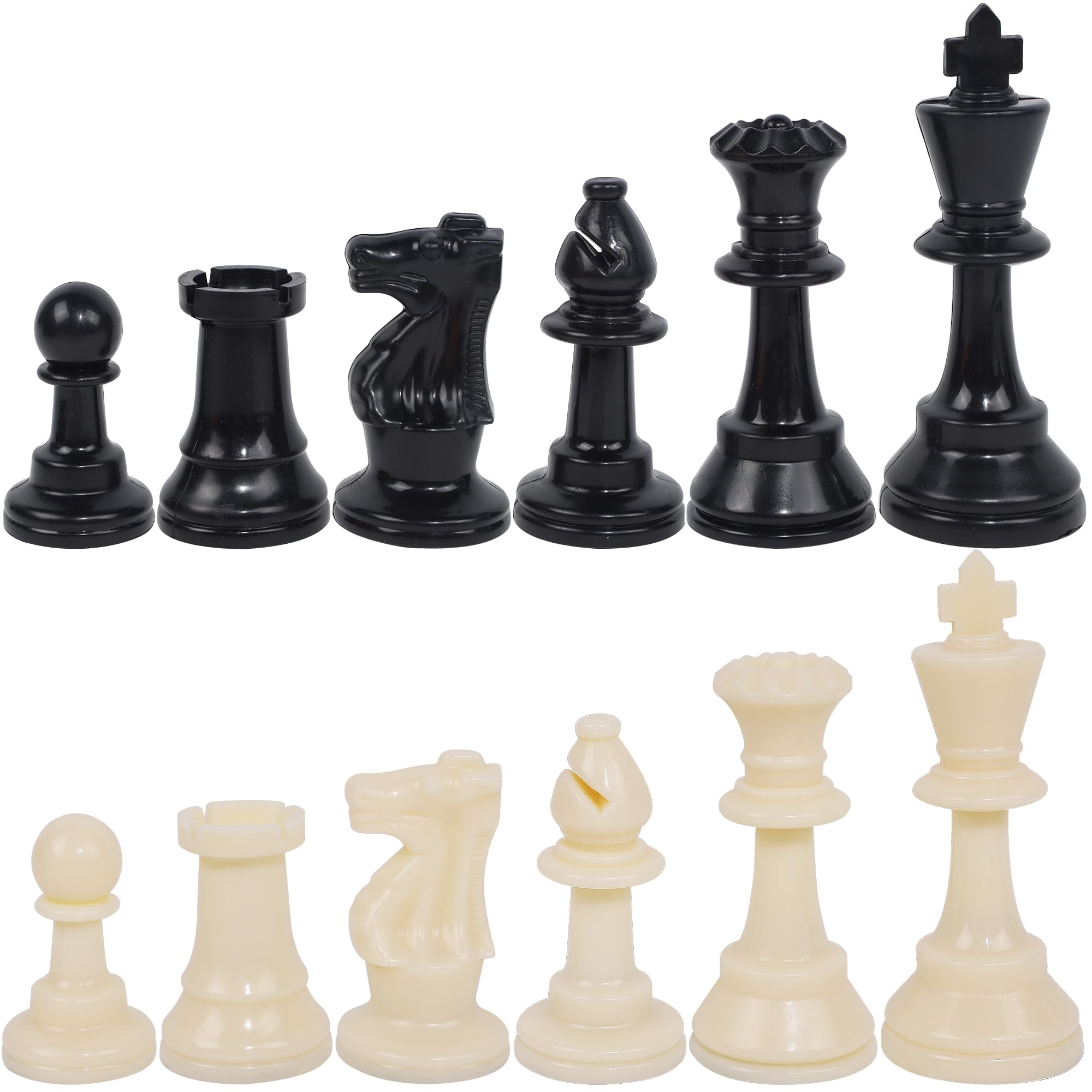 Foto 2 pulgar | Figuras De Rey De Plástico Juegoal De Chess Pieces, 32 Piezas, 9,5 Cm - Venta Internacional.