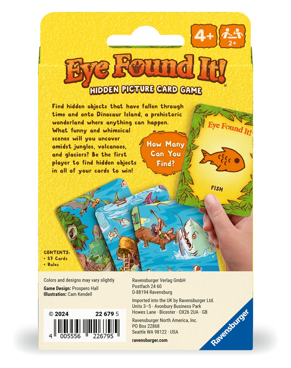 Foto 4 pulgar | Juego De Cartas Ravensburger Dinosaur Island Eye Found It! - Venta Internacional.