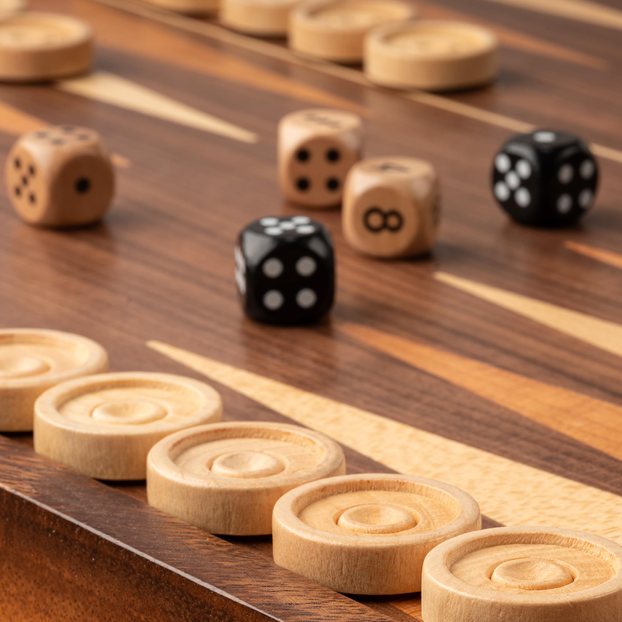 Foto 4 | Juego De Ajedrez De Backgammon A&a Deluxe 3 En 1 De 42 Cm Con Piezas De Ajedrez - Venta Internacional.