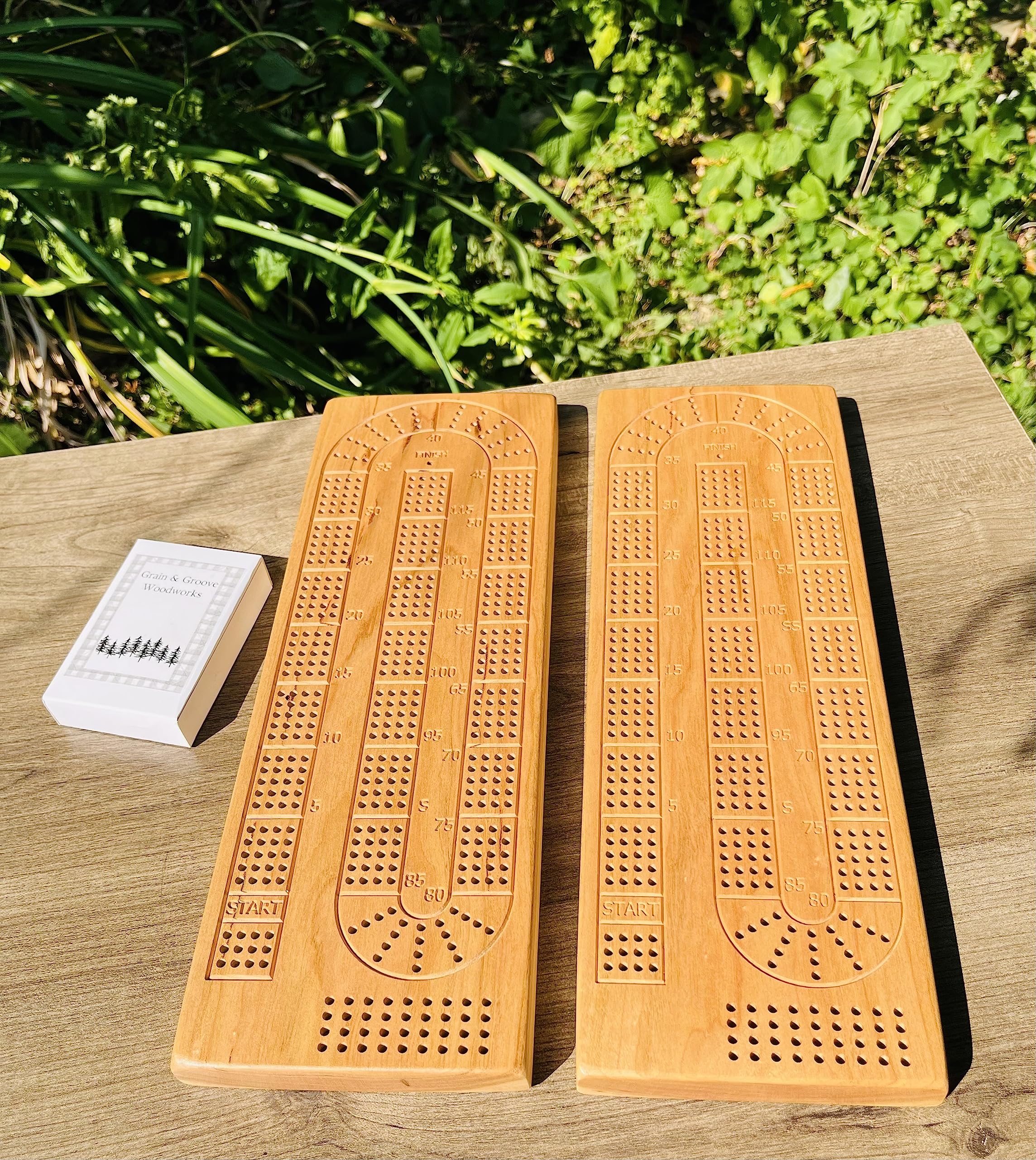 Foto 2 | Tabla De Cartón De Madera De Cerezo De 4 Rieles Con Almacenamiento Magnético - Venta Internacional.