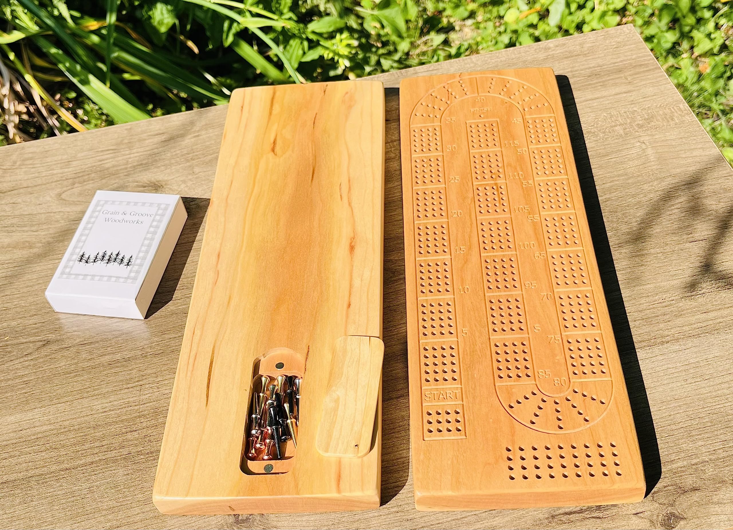 Foto 3 | Tabla De Cartón De Madera De Cerezo De 4 Rieles Con Almacenamiento Magnético - Venta Internacional.