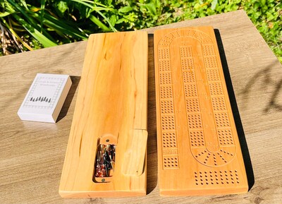 Foto 3 | Tabla De Cartón De Madera De Cerezo De 4 Rieles Con Almacenamiento Magnético - Venta Internacional.