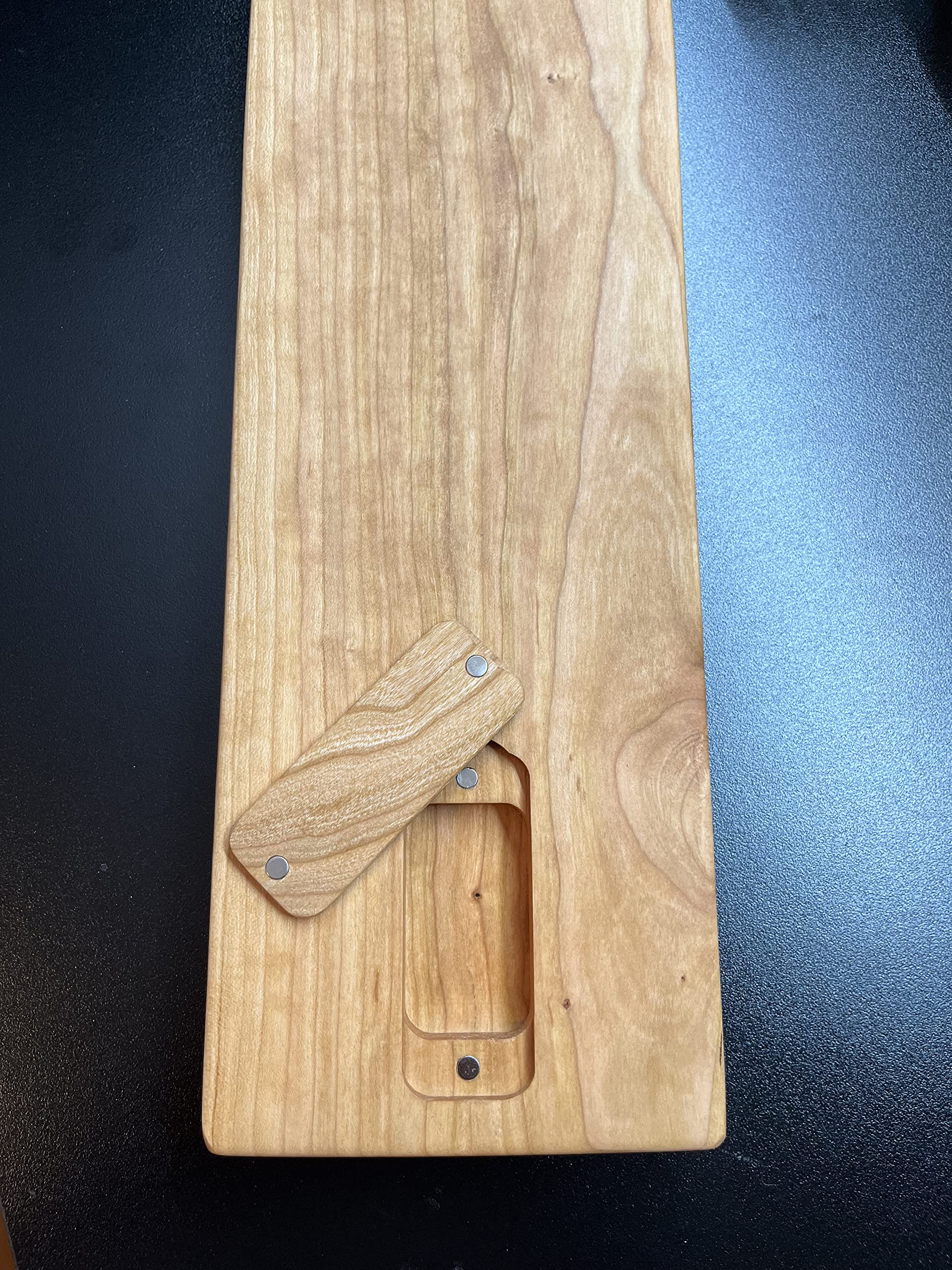 Foto 5 pulgar | Tabla De Cartón De Madera De Cerezo De 4 Rieles Con Almacenamiento Magnético - Venta Internacional.