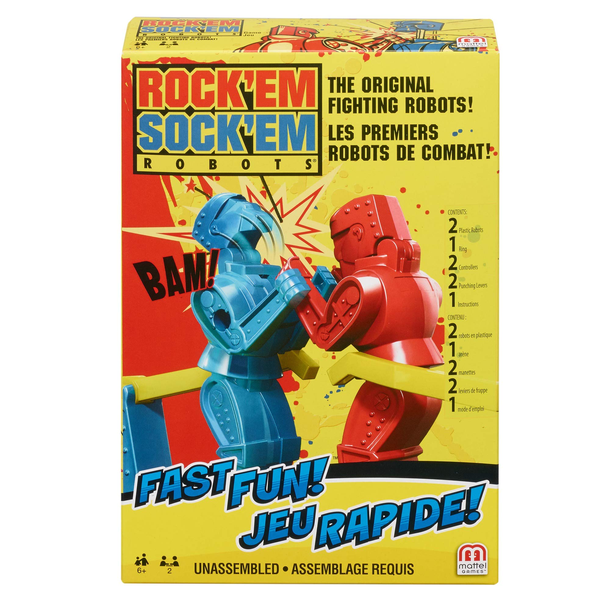 Foto 1 | Juego De Boxeo Mattel Games Rock 'em Sock 'em Robots De Más De 6 Años - Venta Internacional.