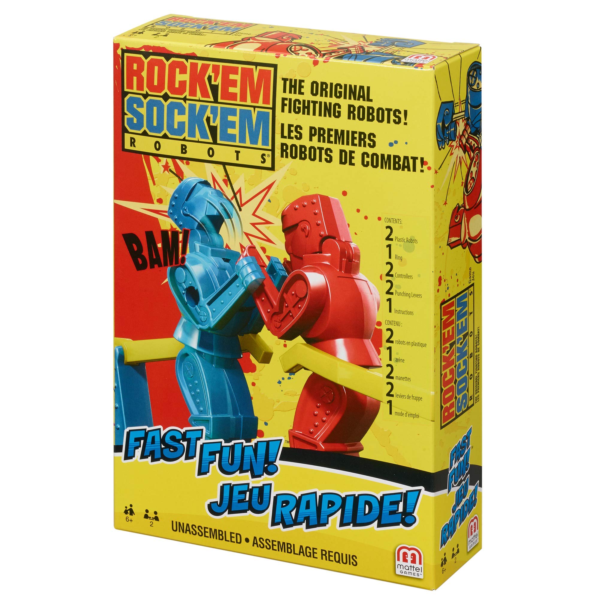 Foto 5 pulgar | Juego De Boxeo Mattel Games Rock 'em Sock 'em Robots De Más De 6 Años - Venta Internacional.