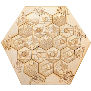 Foto 1 | Tabla De Madera Compatible Con Settlers Of Catan De 4 A 6 Jugadores - Venta Internacional.
