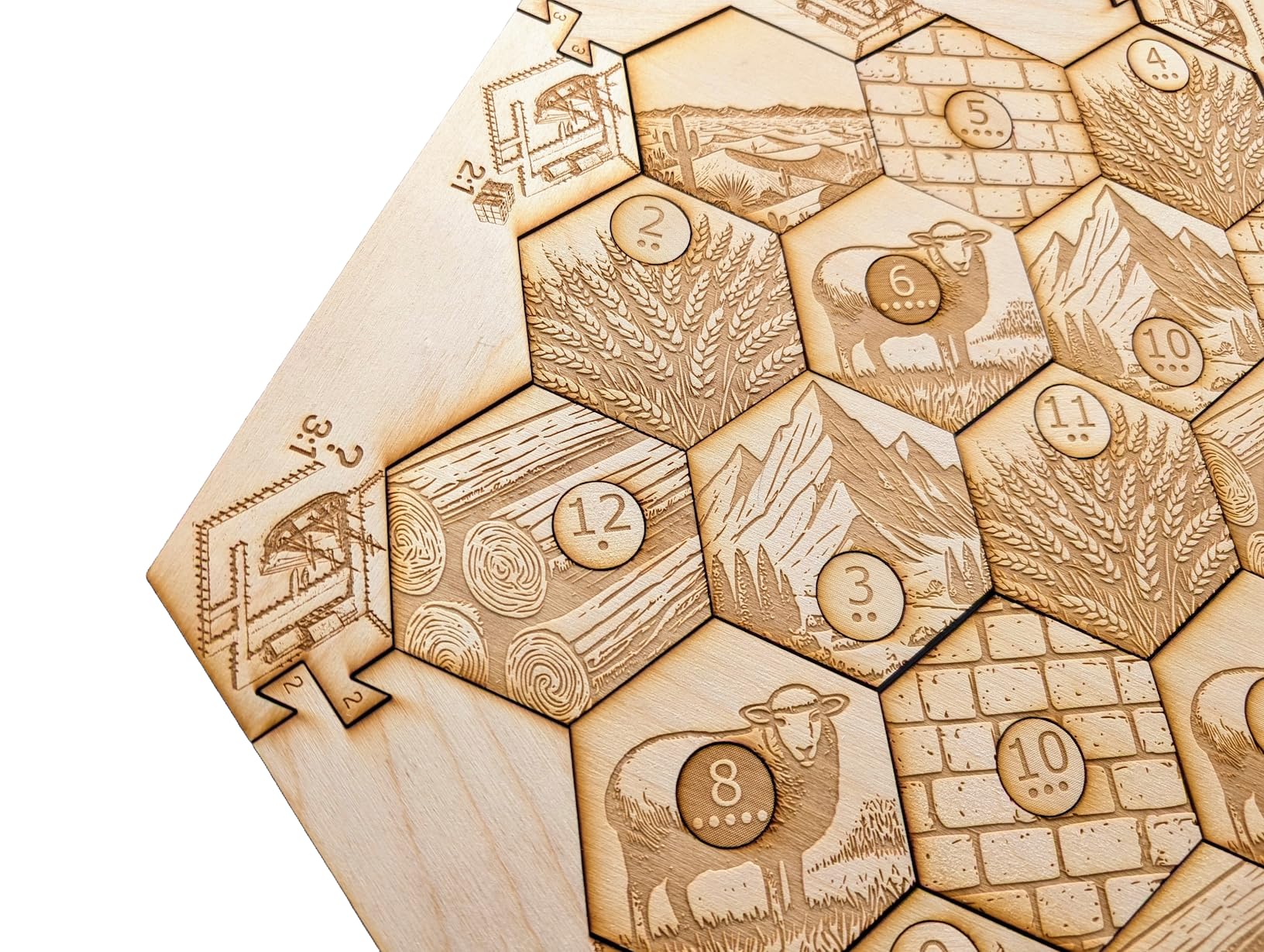 Foto 4 pulgar | Tabla De Madera Compatible Con Settlers Of Catan De 4 A 6 Jugadores - Venta Internacional.