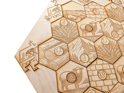 Foto 3 | Tabla De Madera Compatible Con Settlers Of Catan De 4 A 6 Jugadores - Venta Internacional.