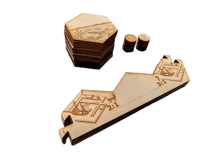 Foto 5 | Tabla De Madera Compatible Con Settlers Of Catan De 4 A 6 Jugadores - Venta Internacional.