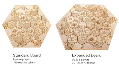 Foto 6 | Tabla De Madera Compatible Con Settlers Of Catan De 4 A 6 Jugadores - Venta Internacional.
