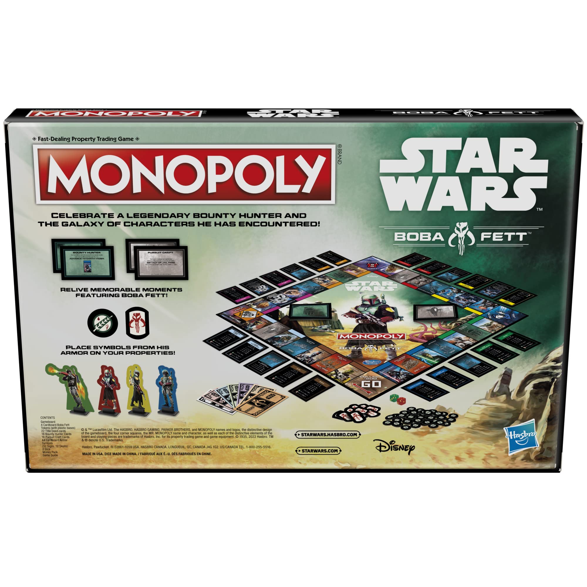 Foto 3 pulgar | Juego De Mesa Hasbro Gaming Monopoly Star Wars Boba Fett 8+ - Venta Internacional.
