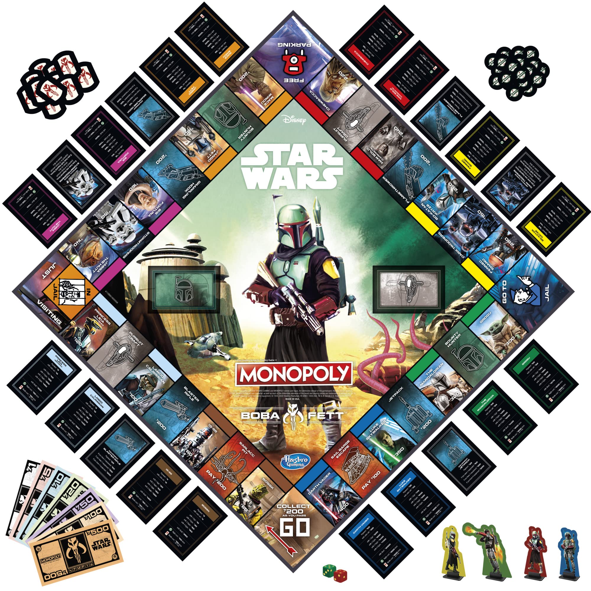 Foto 4 pulgar | Juego De Mesa Hasbro Gaming Monopoly Star Wars Boba Fett 8+ - Venta Internacional.