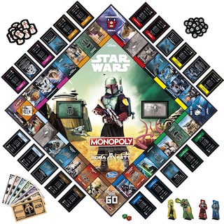 Foto 3 | Juego De Mesa Hasbro Gaming Monopoly Star Wars Boba Fett 8+ - Venta Internacional.