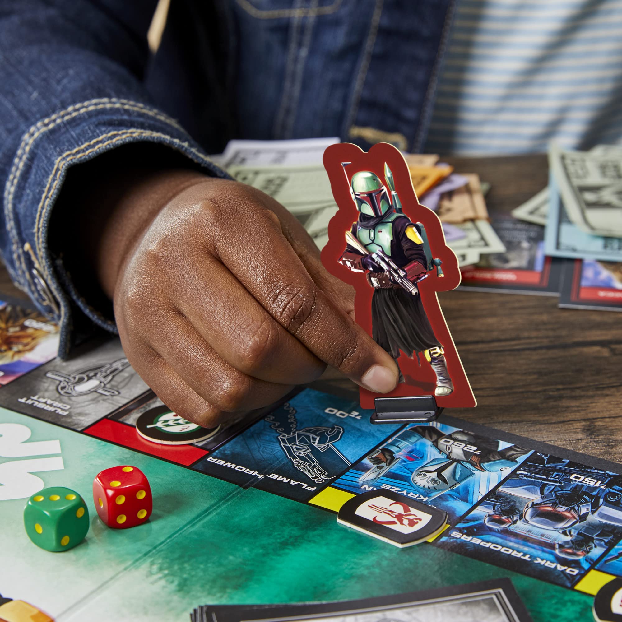 Foto 5 pulgar | Juego De Mesa Hasbro Gaming Monopoly Star Wars Boba Fett 8+ - Venta Internacional.