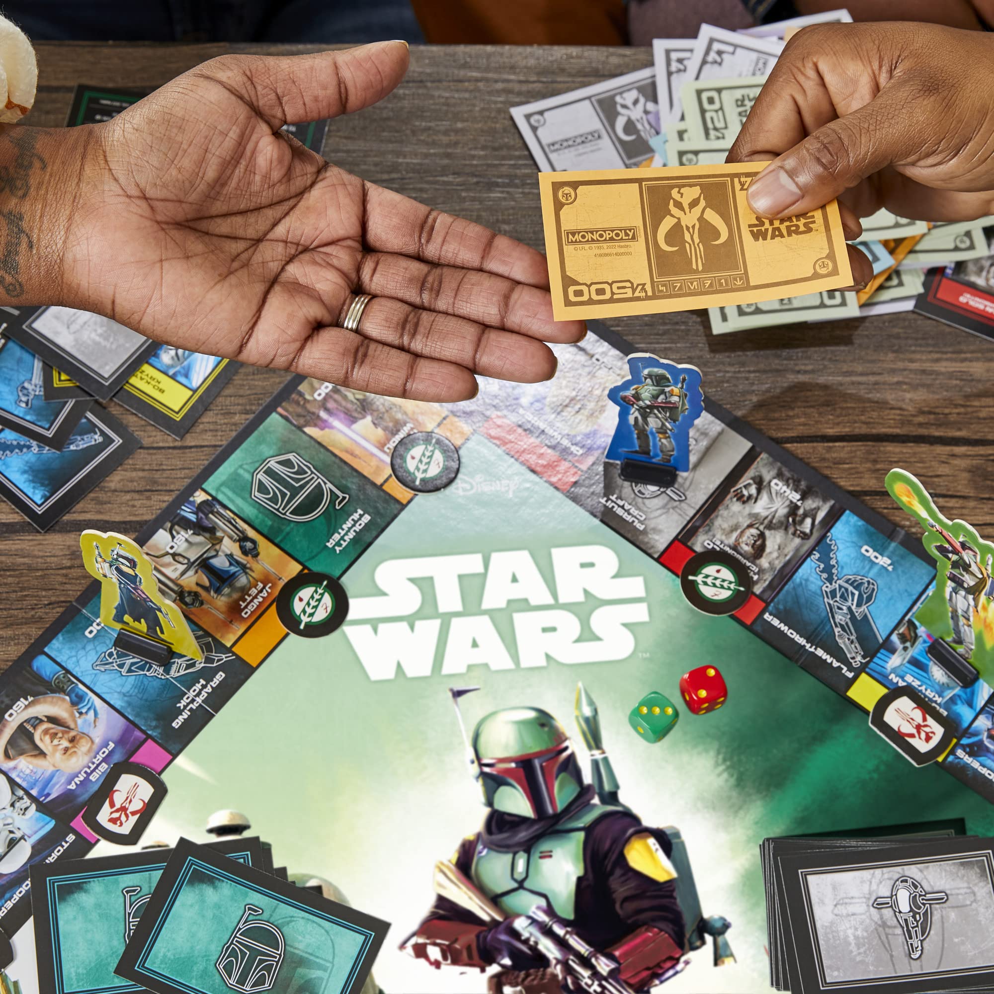 Foto 7 pulgar | Juego De Mesa Hasbro Gaming Monopoly Star Wars Boba Fett 8+ - Venta Internacional.