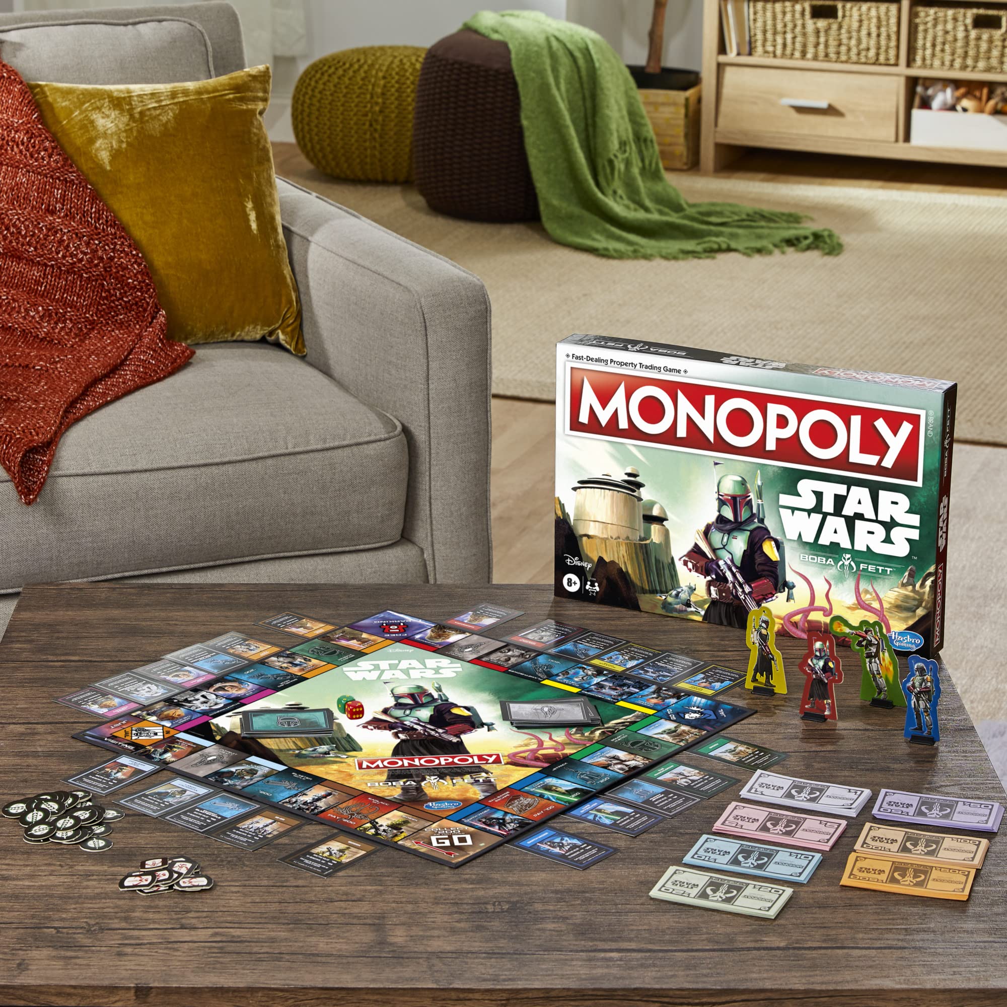 Foto 8 pulgar | Juego De Mesa Hasbro Gaming Monopoly Star Wars Boba Fett 8+ - Venta Internacional.