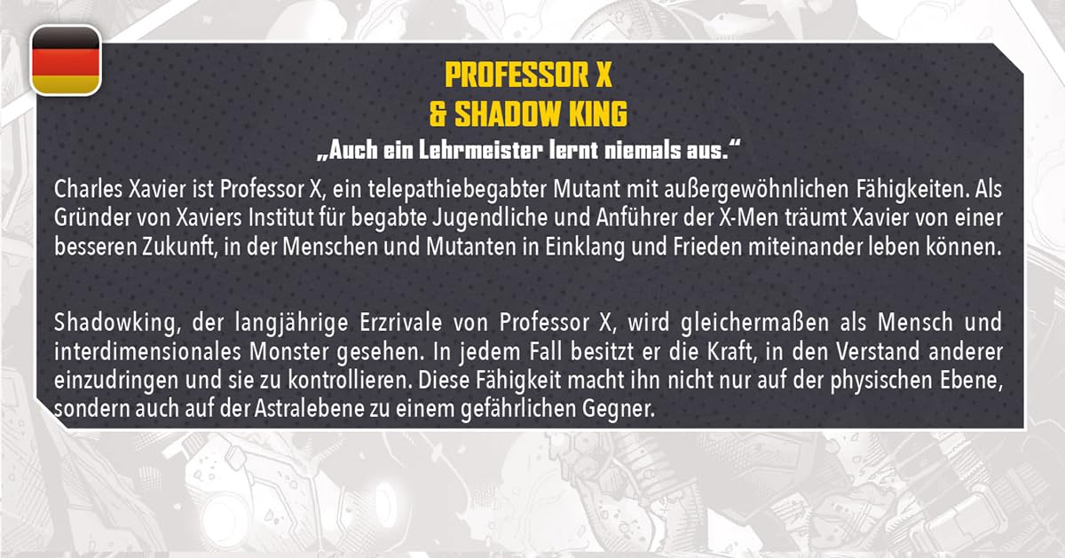 Foto 2 | Juego De Mesa Atomic Mass Marvel Crisis Protocol Professor X & Shadow King - Venta Internacional.