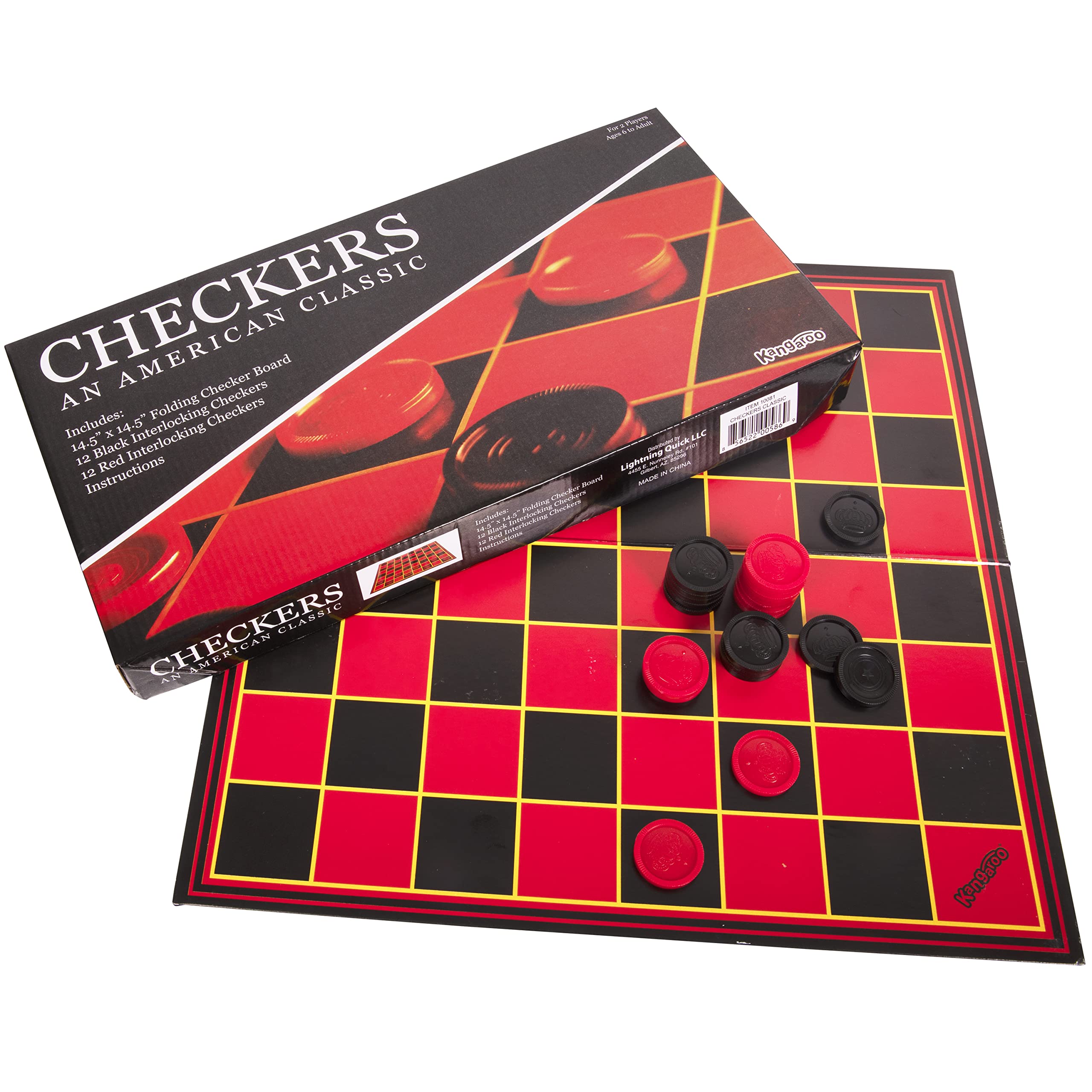 Foto 4 pulgar | Juego De Mesa Kangaroo Checkers Con Tablero Grande De 15 X 15 Pulgadas - Venta Internacional.