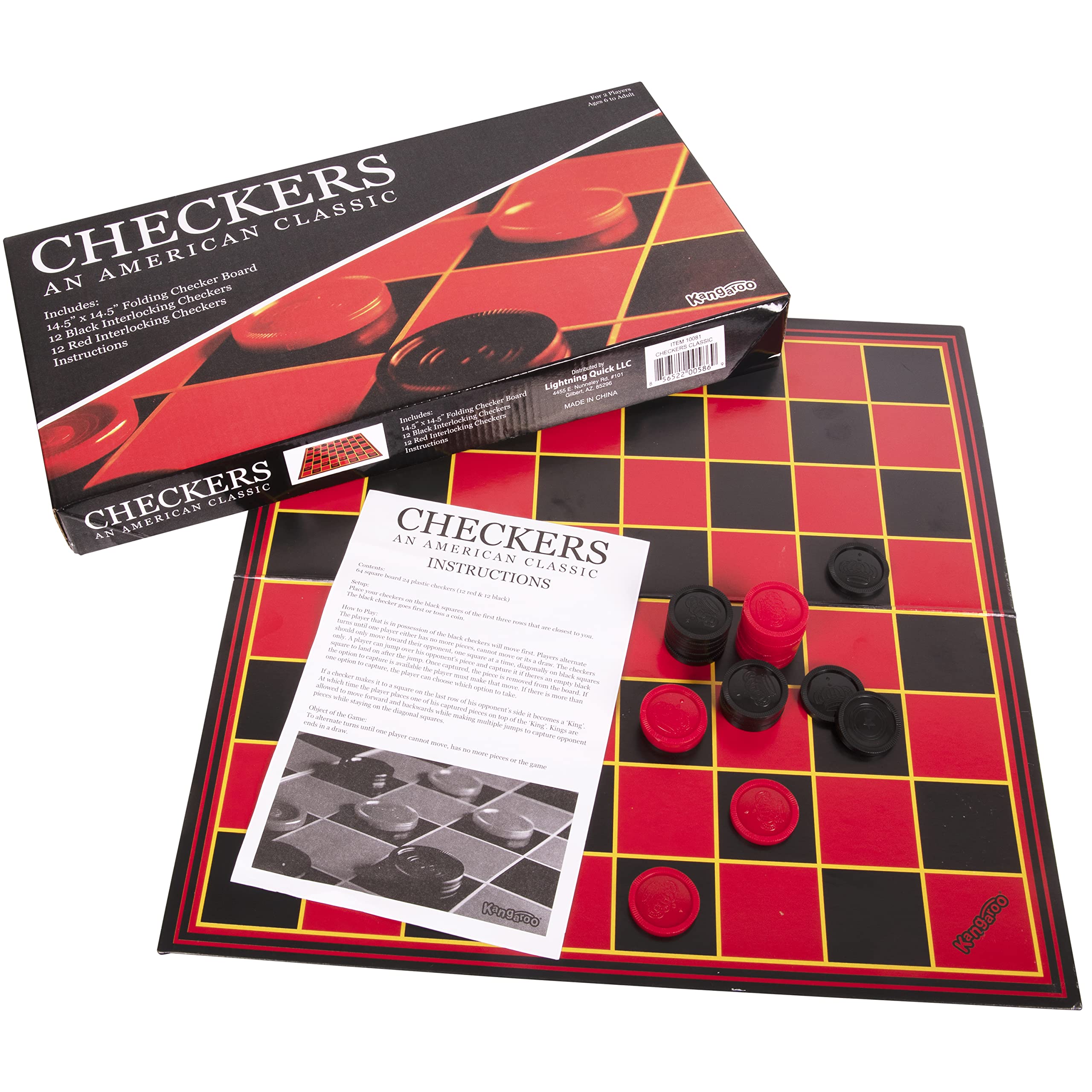 Foto 5 pulgar | Juego De Mesa Kangaroo Checkers Con Tablero Grande De 15 X 15 Pulgadas - Venta Internacional.